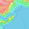 Mappa topografica Puntilla Tenglo, altitudine, rilievo