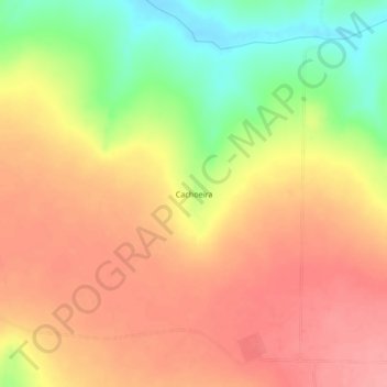 Mappa topografica Cachoeira, altitudine, rilievo