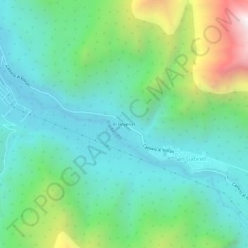 Mappa topografica El Boyenar, altitudine, rilievo
