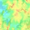 Mappa topografica Le Moustoir, altitudine, rilievo