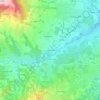 Mappa topografica La Triandine, altitudine, rilievo