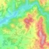 Mappa topografica Breix, altitudine, rilievo
