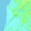 Mappa topografica San Sebastian, altitudine, rilievo