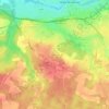 Mappa topografica Guarderon, altitudine, rilievo