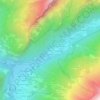Mappa topografica Le Crot, altitudine, rilievo