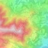 Mappa topografica Gandolina, altitudine, rilievo