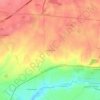 Mappa topografica Les Coudraies, altitudine, rilievo
