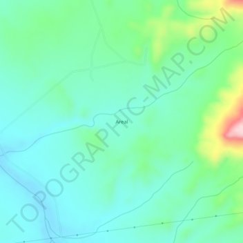 Mappa topografica Areal, altitudine, rilievo