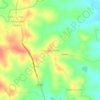 Mappa topografica Kodagu Kaloni, altitudine, rilievo