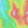 Mappa topografica Bukit Hulu Kalung, altitudine, rilievo