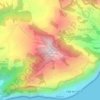 Mappa topografica Água Retorta, altitudine, rilievo