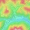 Mappa topografica Sachet, altitudine, rilievo