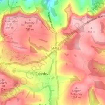 Mappa topografica Seven Springs, altitudine, rilievo