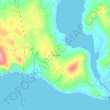 Mappa topografica Banao, altitudine, rilievo