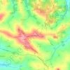 Mappa topografica Vieux Crubelets, altitudine, rilievo