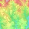 Mappa topografica Trézin, altitudine, rilievo