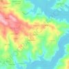 Mappa topografica Amoreira, altitudine, rilievo