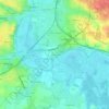 Mappa topografica Saint-Sorlin, altitudine, rilievo
