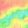 Mappa topografica Creullet, altitudine, rilievo