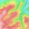 Mappa topografica Scharpenacker Berge, altitudine, rilievo