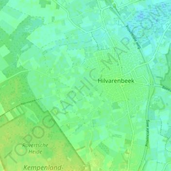 Mappa topografica Klein Loo, altitudine, rilievo