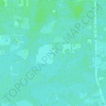 Mappa topografica Black Point, altitudine, rilievo