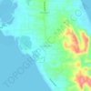 Mappa topografica Santa Ana, altitudine, rilievo