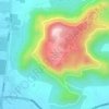 Mappa topografica Chamundi Hill, altitudine, rilievo