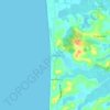 Mappa topografica Cañaveral, altitudine, rilievo