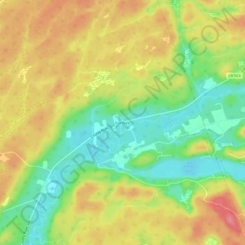 Mappa topografica Irondale, altitudine, rilievo