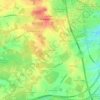 Mappa topografica Les Tourneurs, altitudine, rilievo