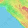 Mappa topografica Aurisina, altitudine, rilievo