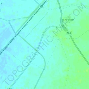 Mappa topografica Malacate, altitudine, rilievo