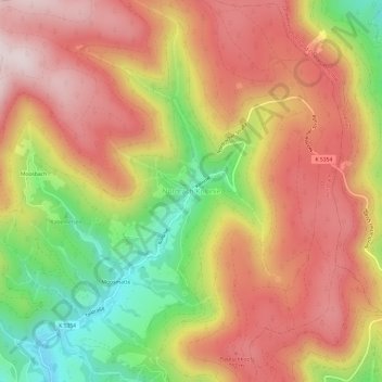 Mappa topografica Nordrach-Kolonie, altitudine, rilievo