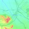 Mappa topografica Wankaner, altitudine, rilievo