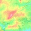 Mappa topografica Le Melleret, altitudine, rilievo