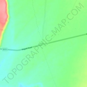 Mappa topografica Oltepesi, altitudine, rilievo