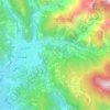 Mappa topografica Codena, altitudine, rilievo
