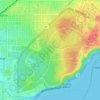 Mappa topografica Kings Park, altitudine, rilievo