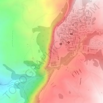 Mappa topografica Salto del mico, altitudine, rilievo