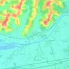 Mappa topografica Bassa, altitudine, rilievo