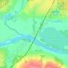 Mappa topografica Ока, altitudine, rilievo