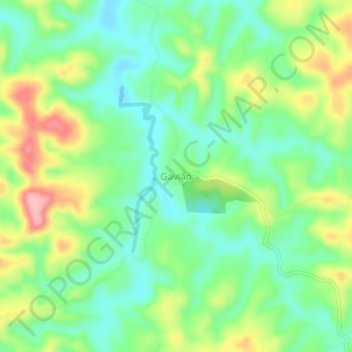 Mappa topografica Gavião, altitudine, rilievo