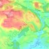 Mappa topografica Crénénan, altitudine, rilievo
