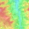 Mappa topografica Ollsen, altitudine, rilievo