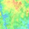 Mappa topografica Les 4 Chemins de Kerisac, altitudine, rilievo