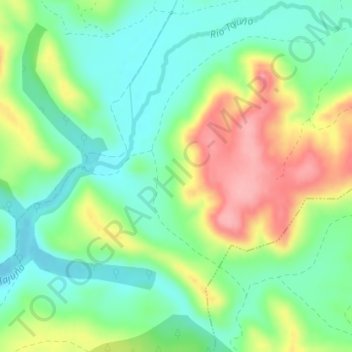 Mappa topografica El Cerrejón, altitudine, rilievo