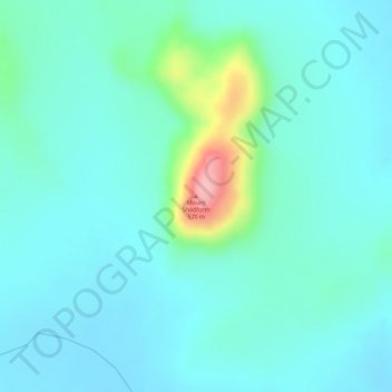 Mappa topografica Mount Shadforth, altitudine, rilievo