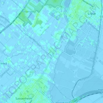 Mappa topografica De Engel, altitudine, rilievo