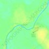 Mappa topografica Canuanã, altitudine, rilievo